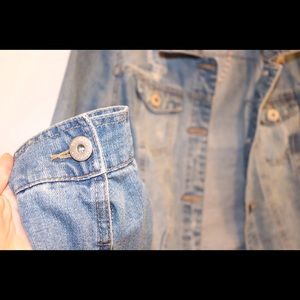 Ci Sono Jackets & Coats - Distressed Light Denim Jean Jacket Ci Sono Jackets & Coats - Distressed Light Denim Jean Jacket
